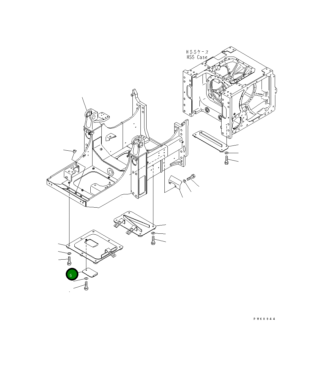 Крышка 124-21-51332 Komatsu