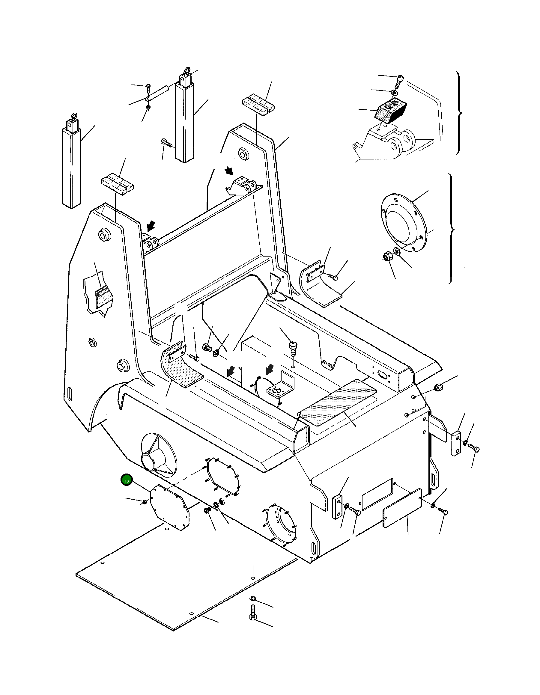 Крышка 334406600  Komatsu