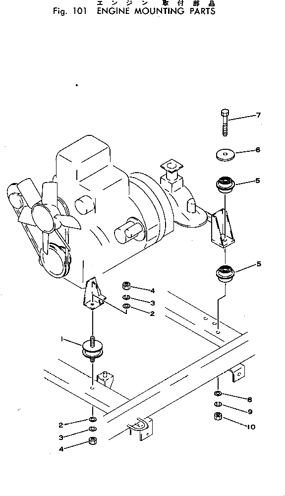 Болт 01011-31625  Komatsu