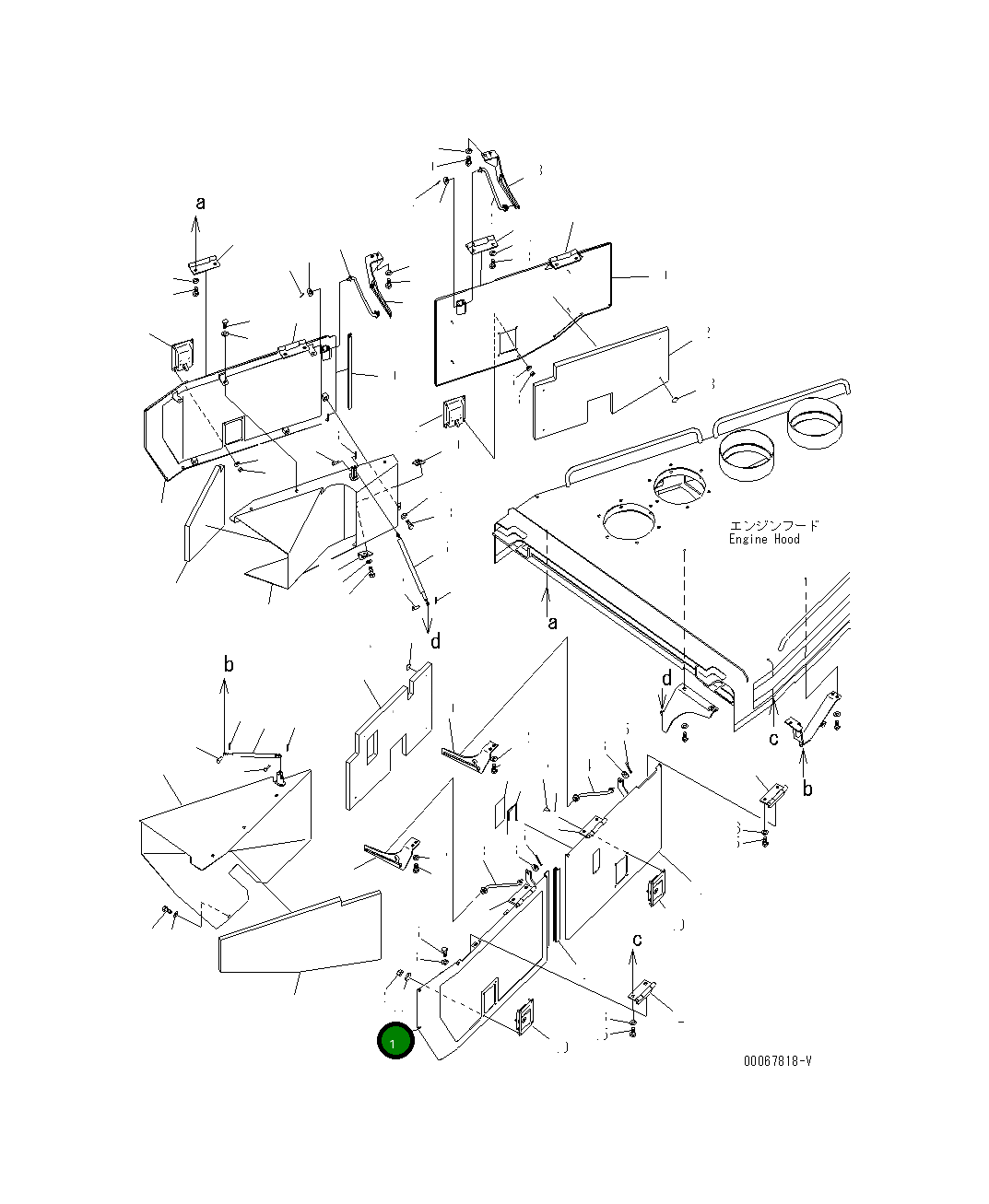 Крышка 198-54-72121 Komatsu