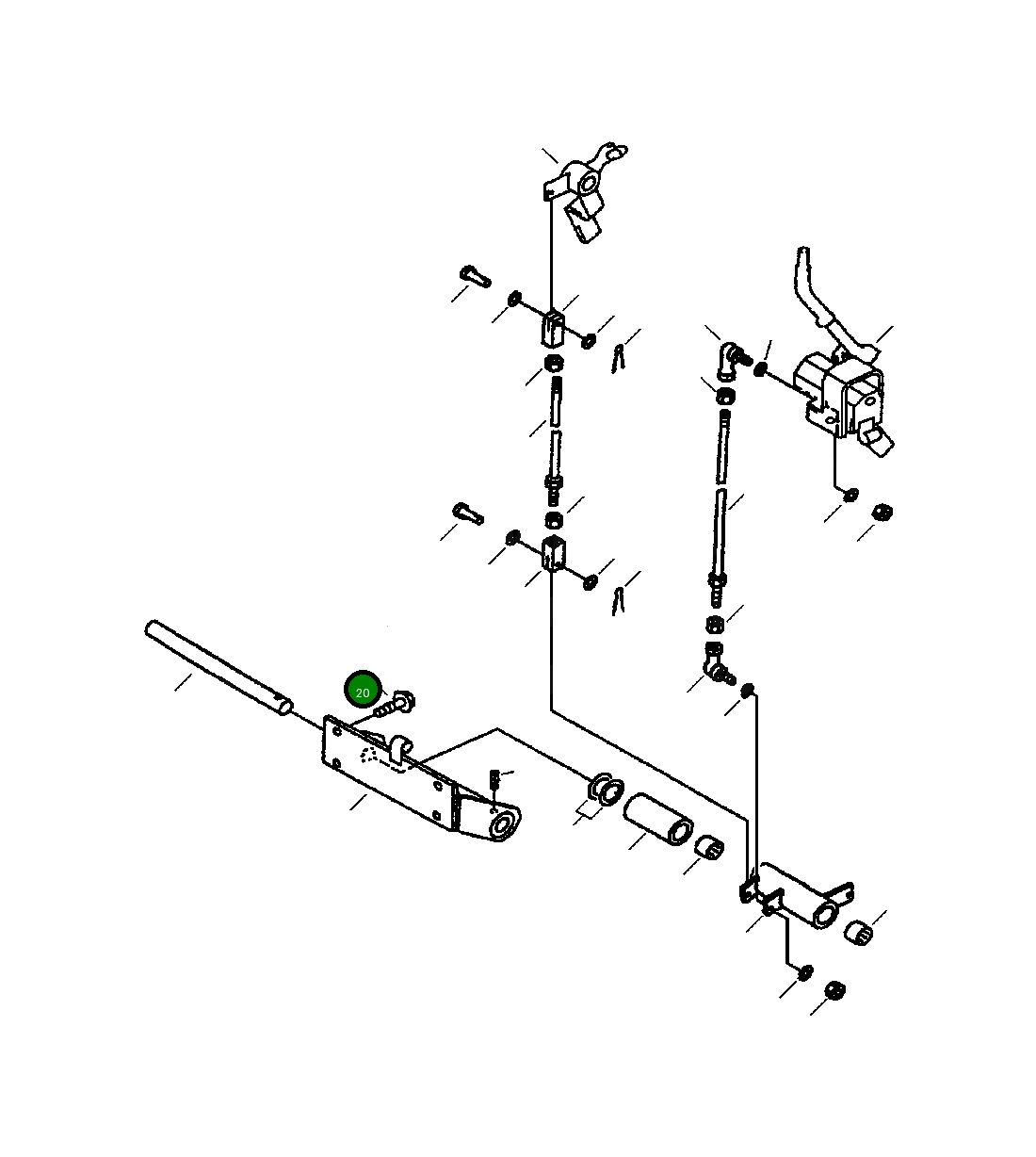 Болт 01435-02020 Komatsu
