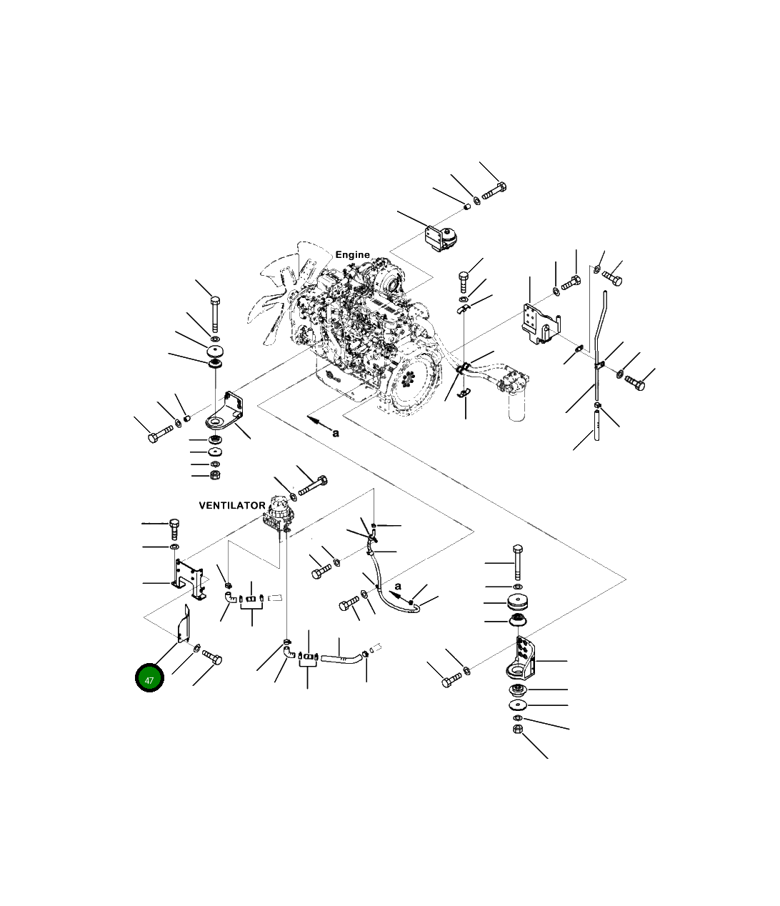 Крышка 207-01-41171 Komatsu