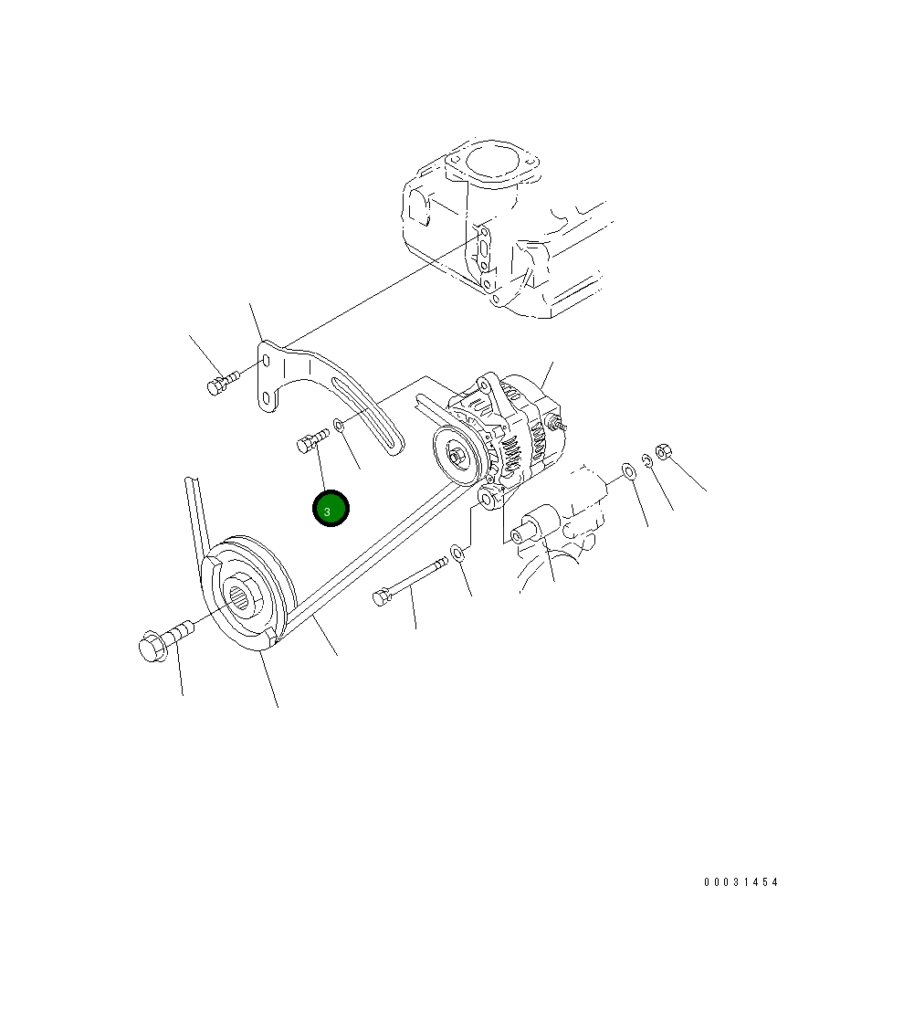 Болт KT01123-50830 Komatsu