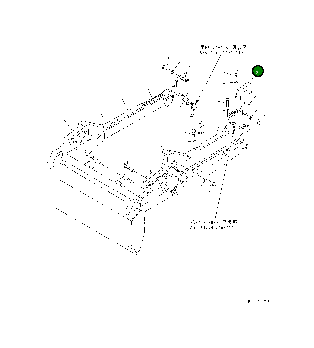 Крышка 124-X16-1170  Komatsu