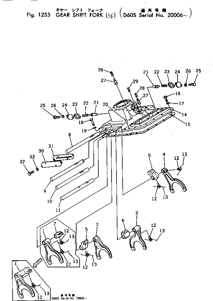Болт 141-14-32250  Komatsu