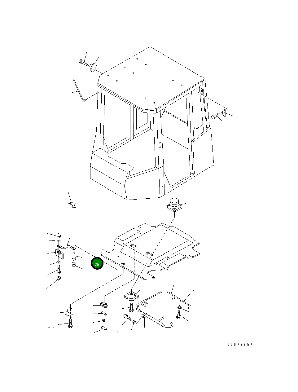 Болт 217869 Komatsu