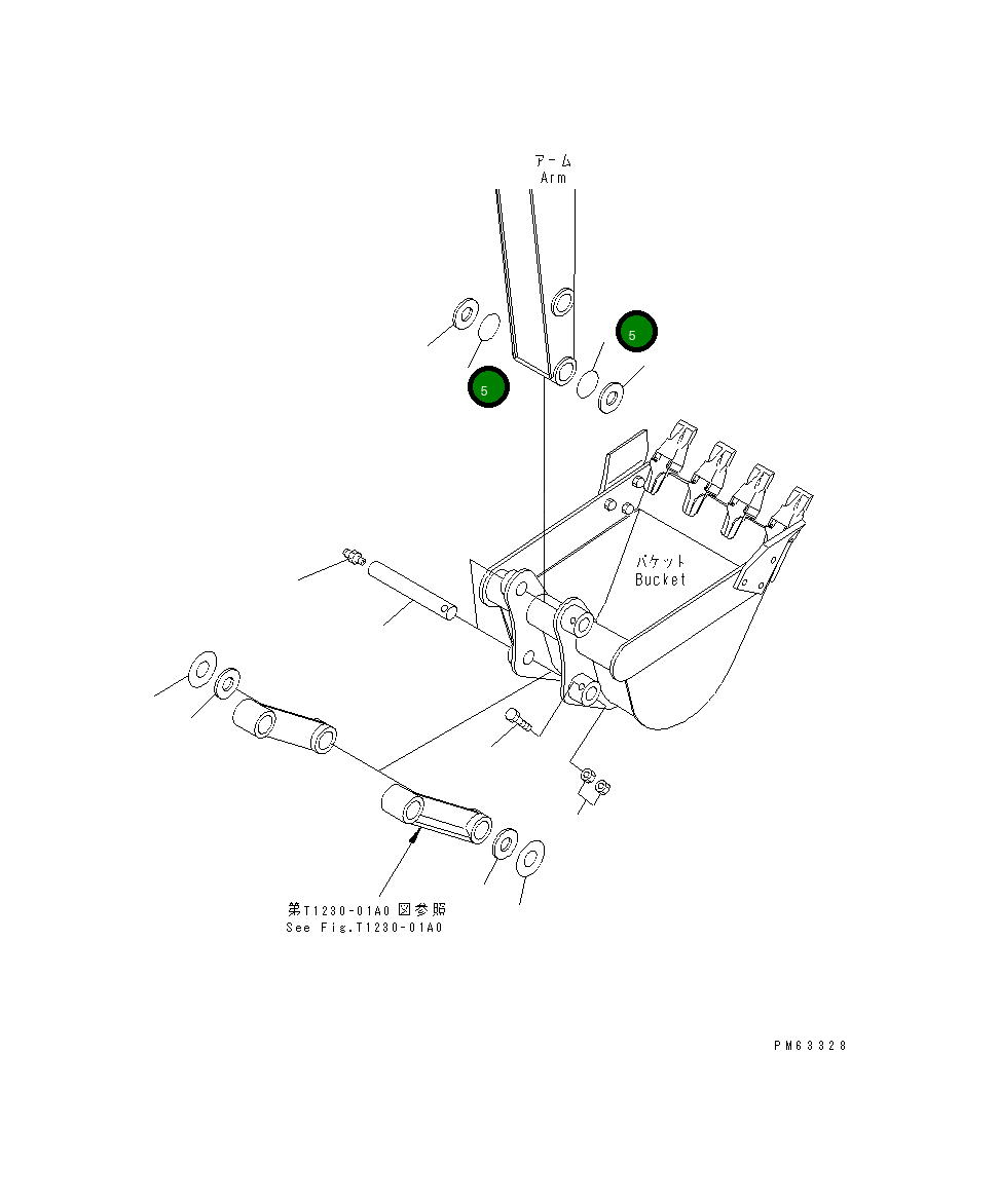 Кольцо уплотнительное (O-Ring) 20D-14-11530 Komatsu