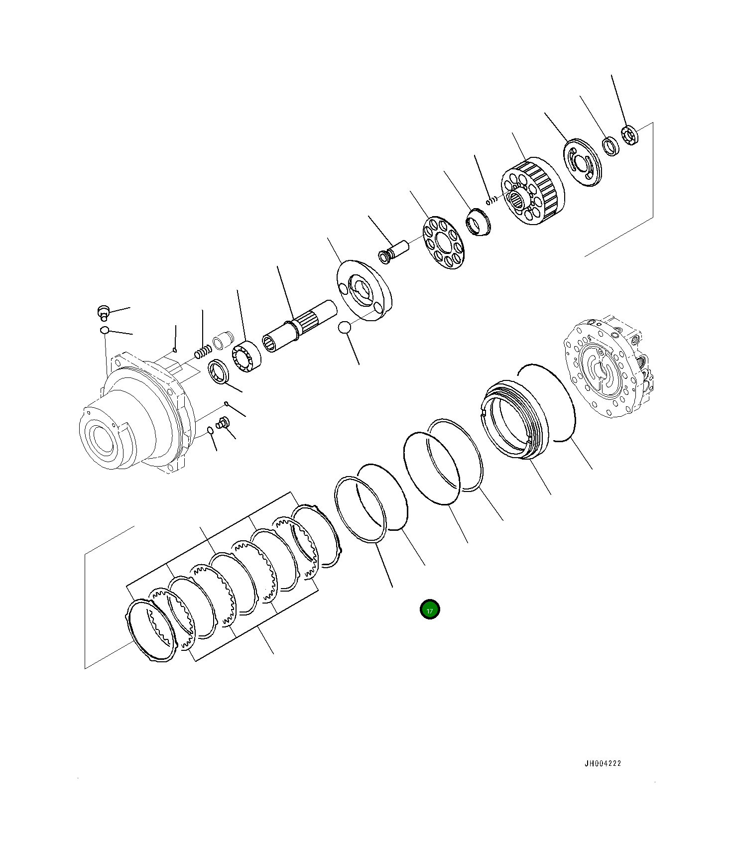 Кольцо уплотнительное (O-Ring) KB20461-75201  Komatsu