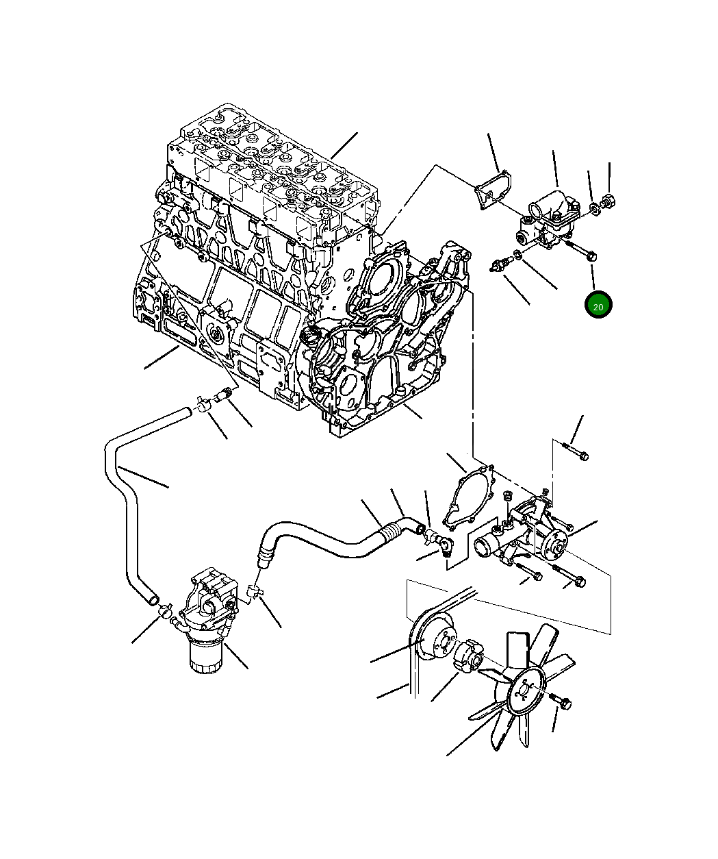 Болт YM261060-80602 Komatsu