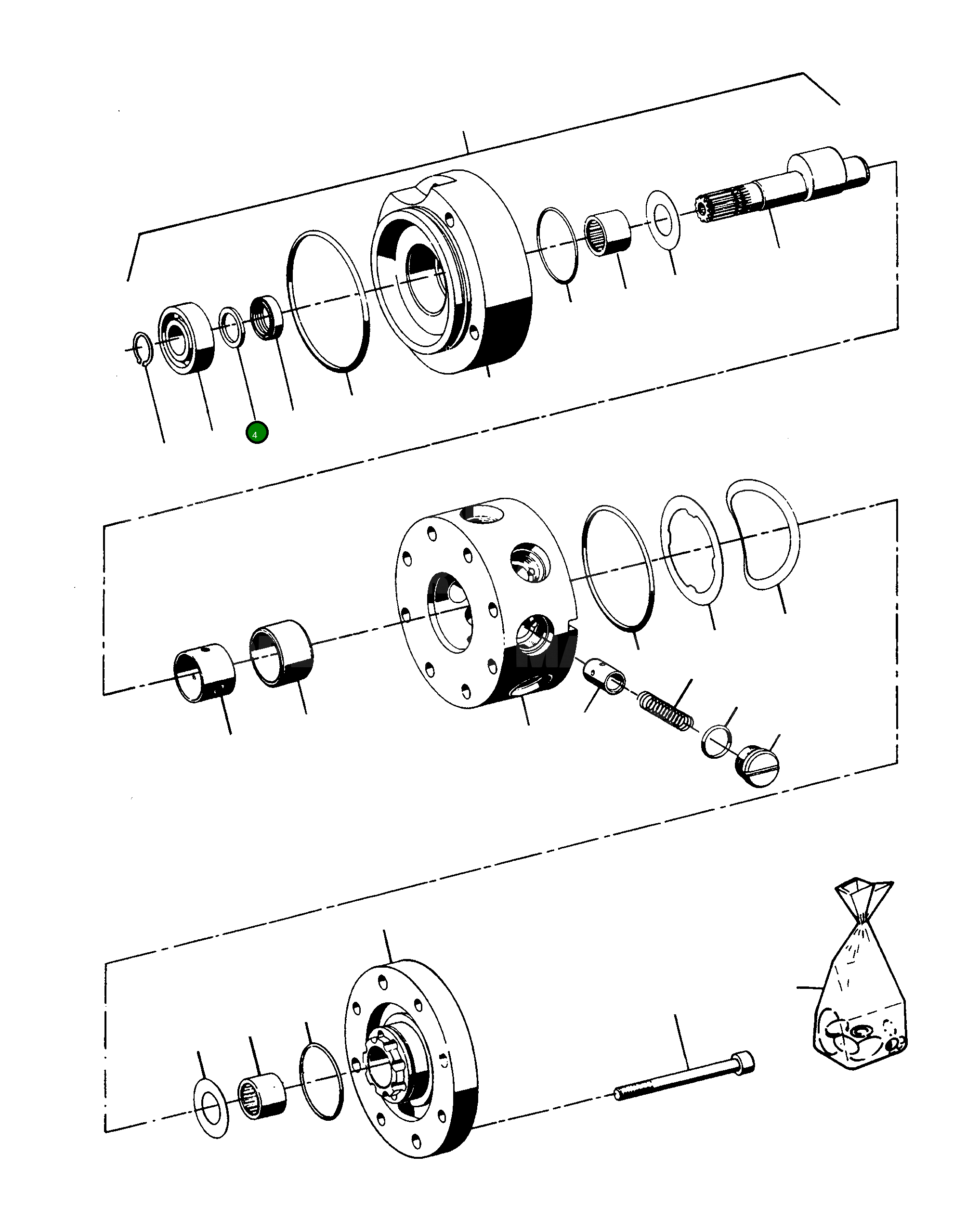 Кольцо 3229000M1 Komatsu