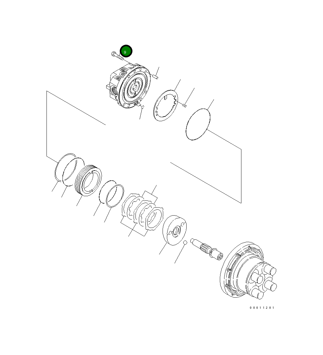 Болт FUTH-10-25  Komatsu