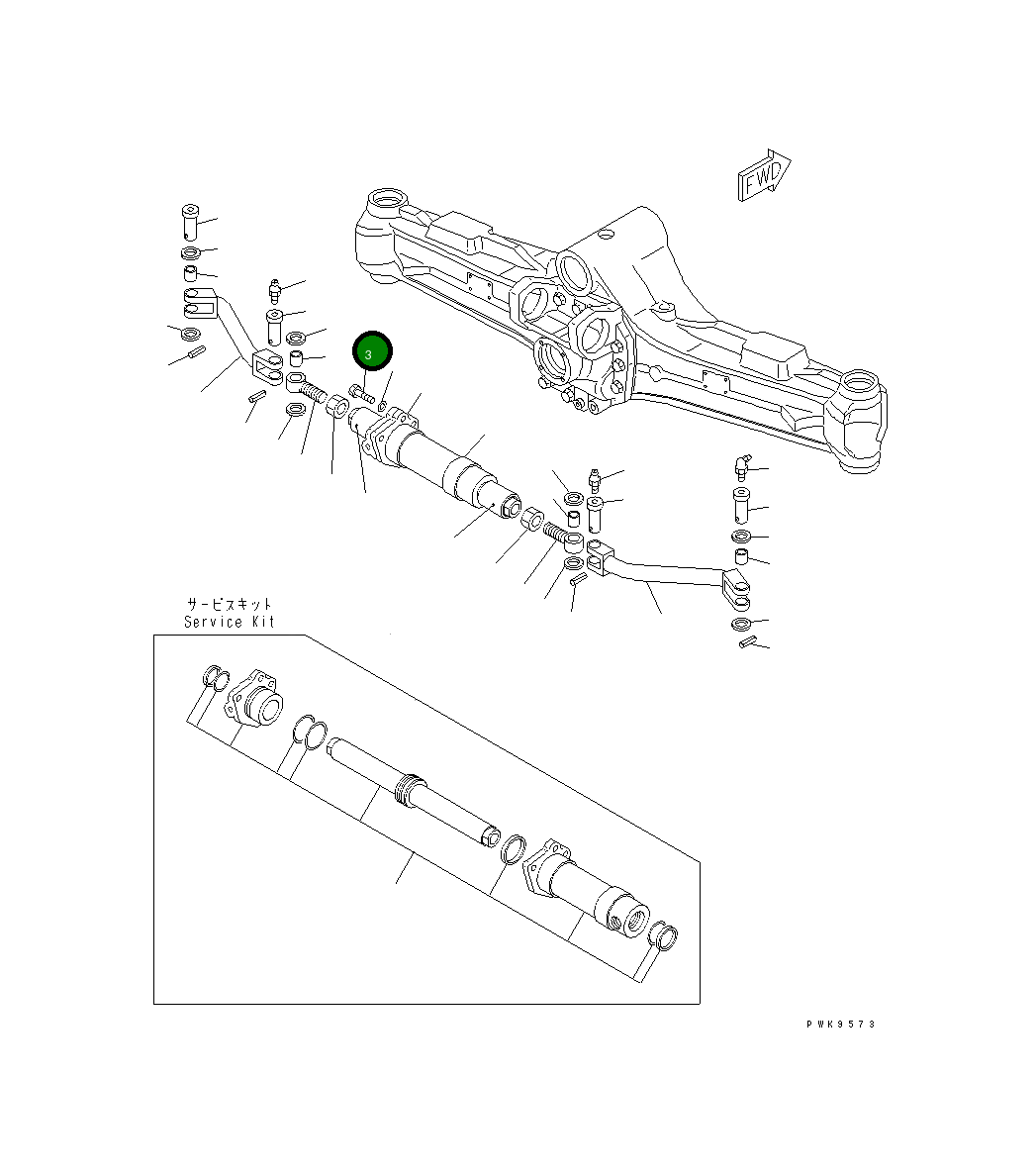 Болт 20E-23-K1230  Komatsu