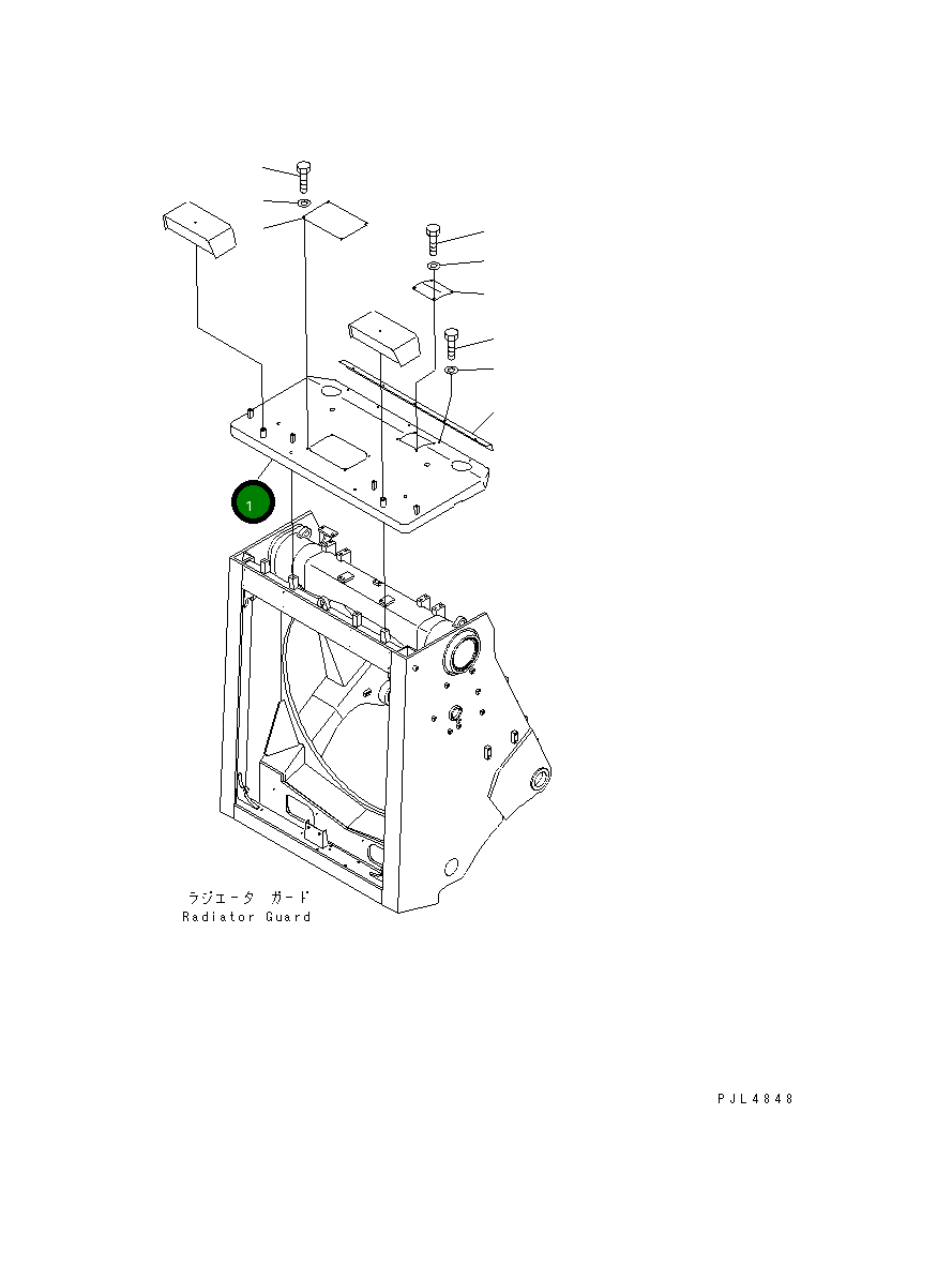 Крышка 198-54-55262 Komatsu