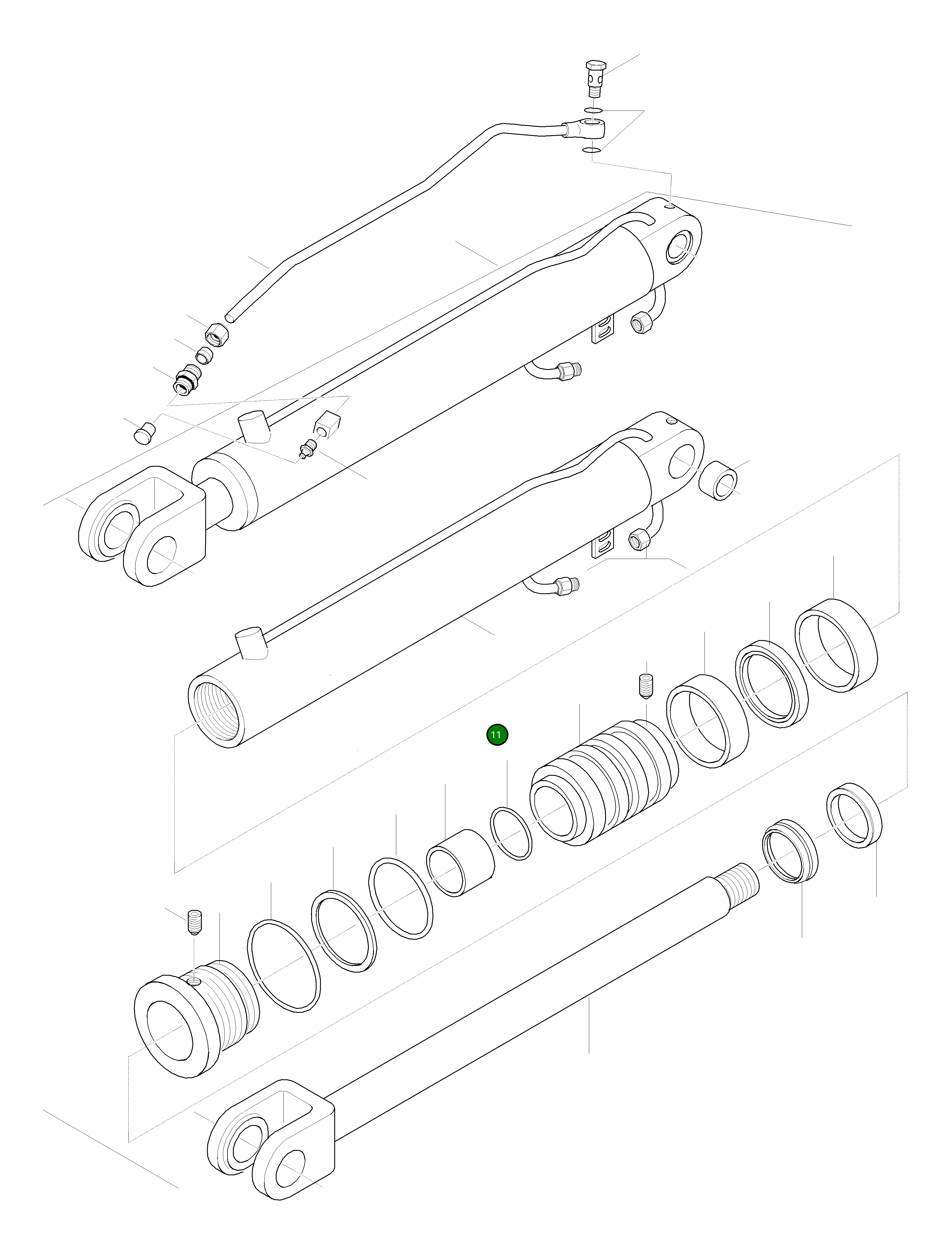 Кольцо уплотнительное (O-Ring) 42T-63-H0P25  Komatsu