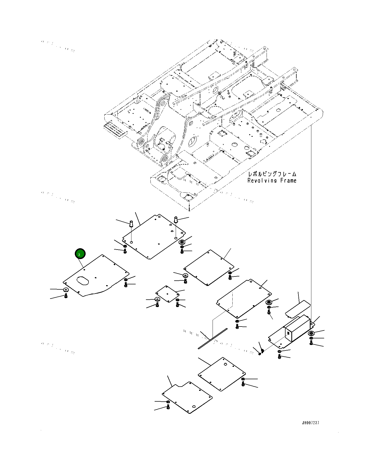 Крышка 2055436560 Komatsu