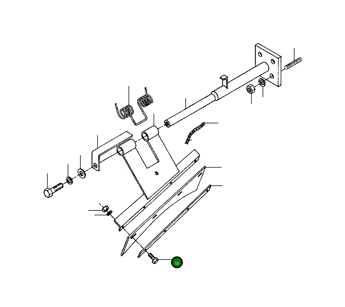 Болт 31 229 H45  Komatsu