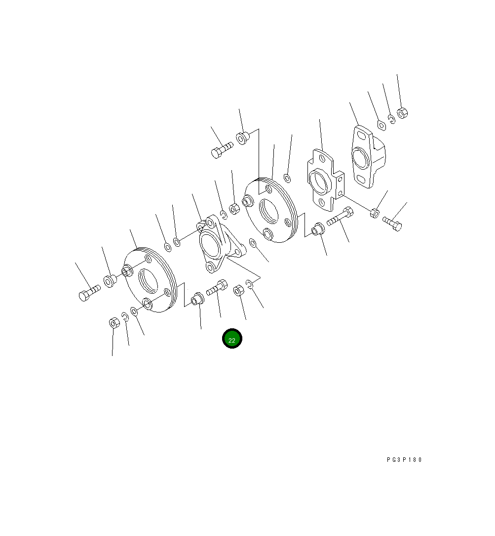 Болт DK156633-7000 Komatsu