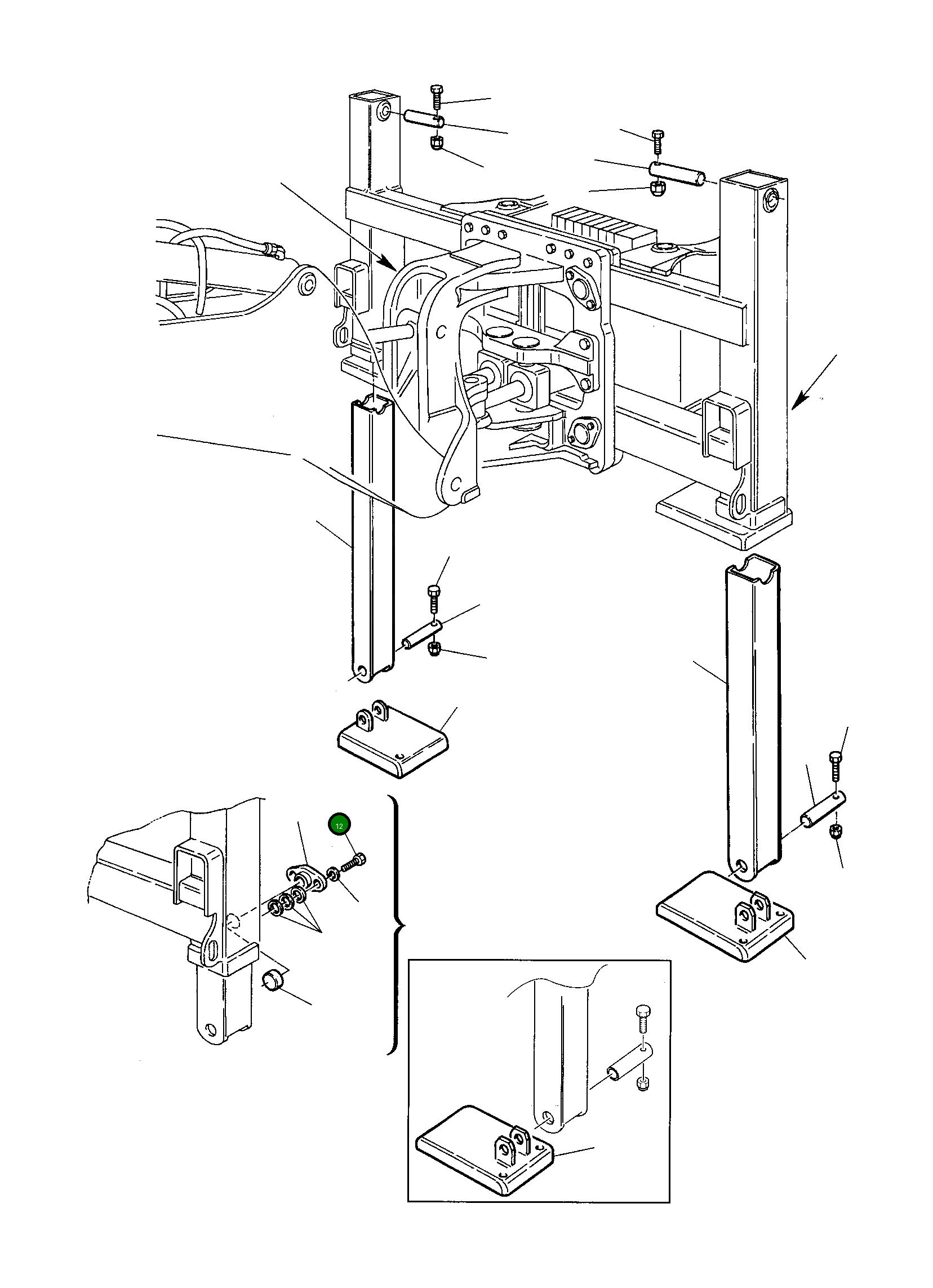 Болт 801015235 Komatsu