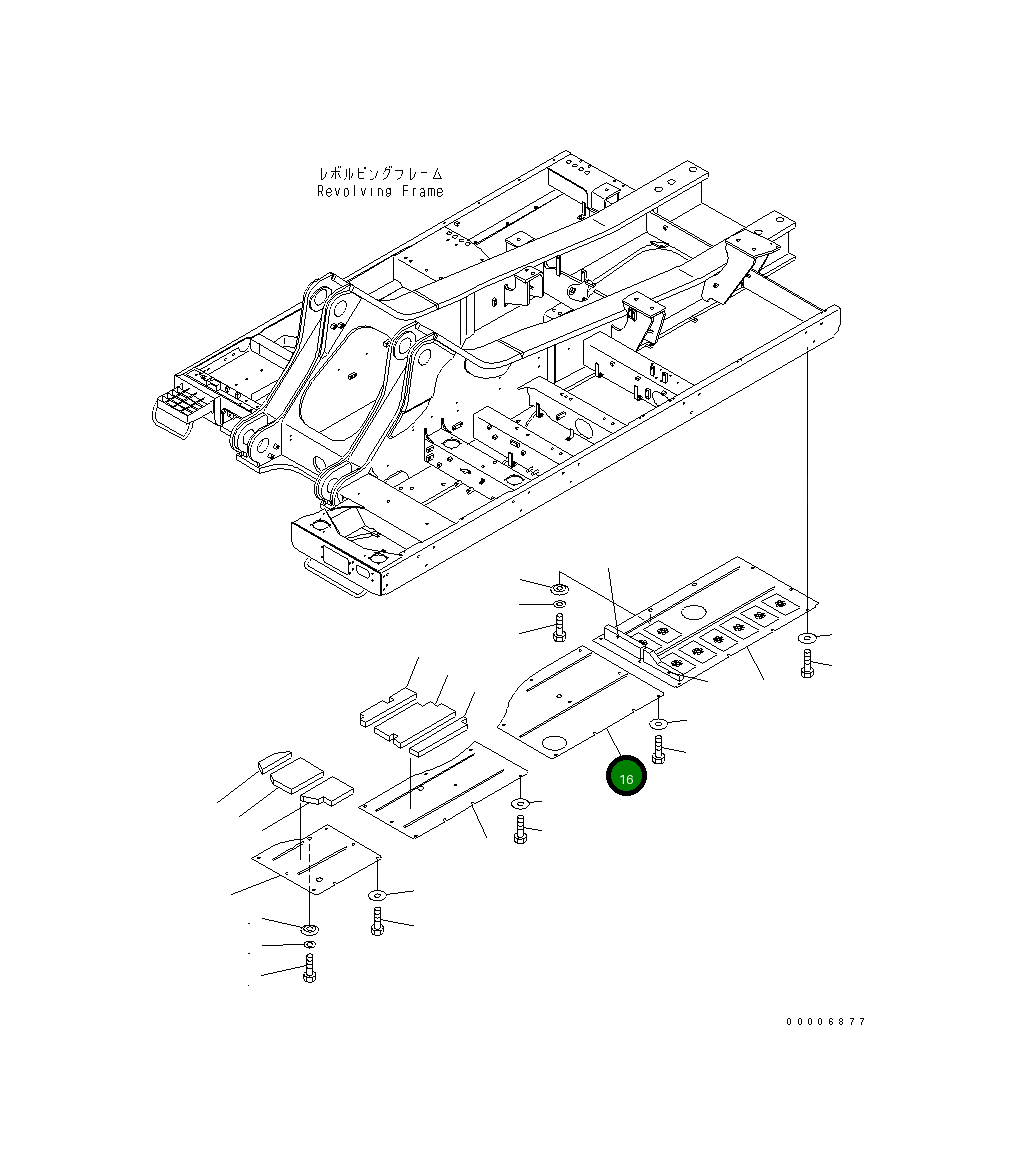 Крышка 209-53-11941  Komatsu