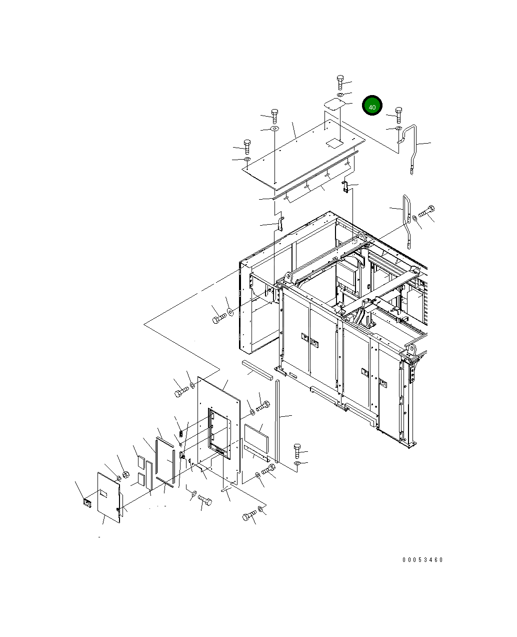 Крышка 21T-54-32350 Komatsu
