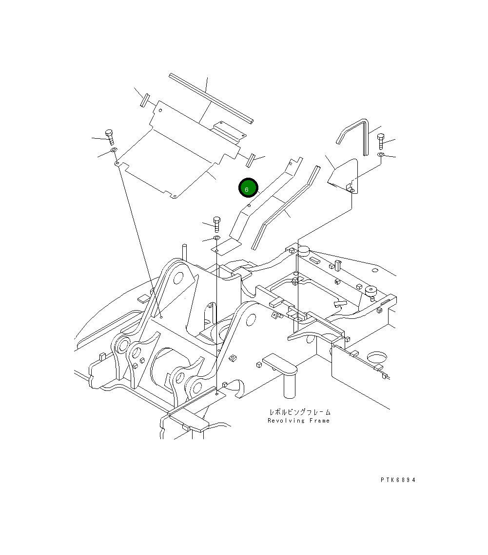 Крышка 21Y-54-17940 Komatsu