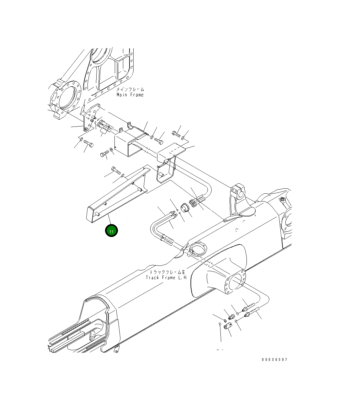 Крышка 14Y-62-11293 Komatsu