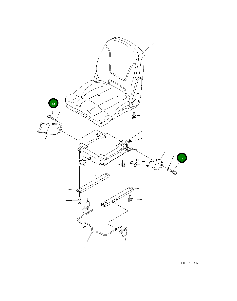 Болт 22F-57-31160 Komatsu