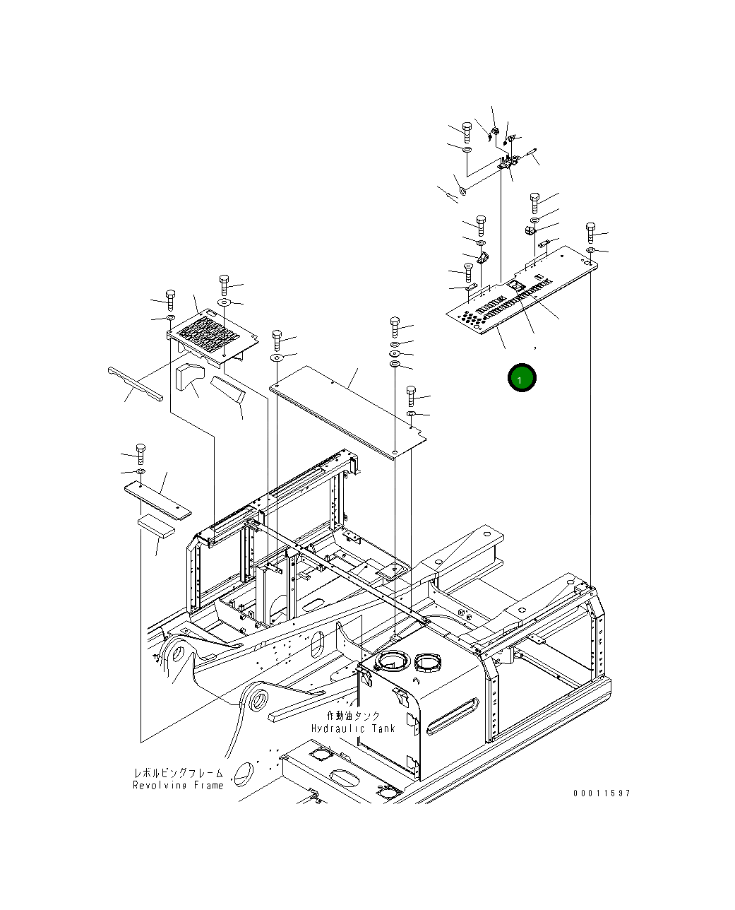Крышка 208-54-71612 Komatsu