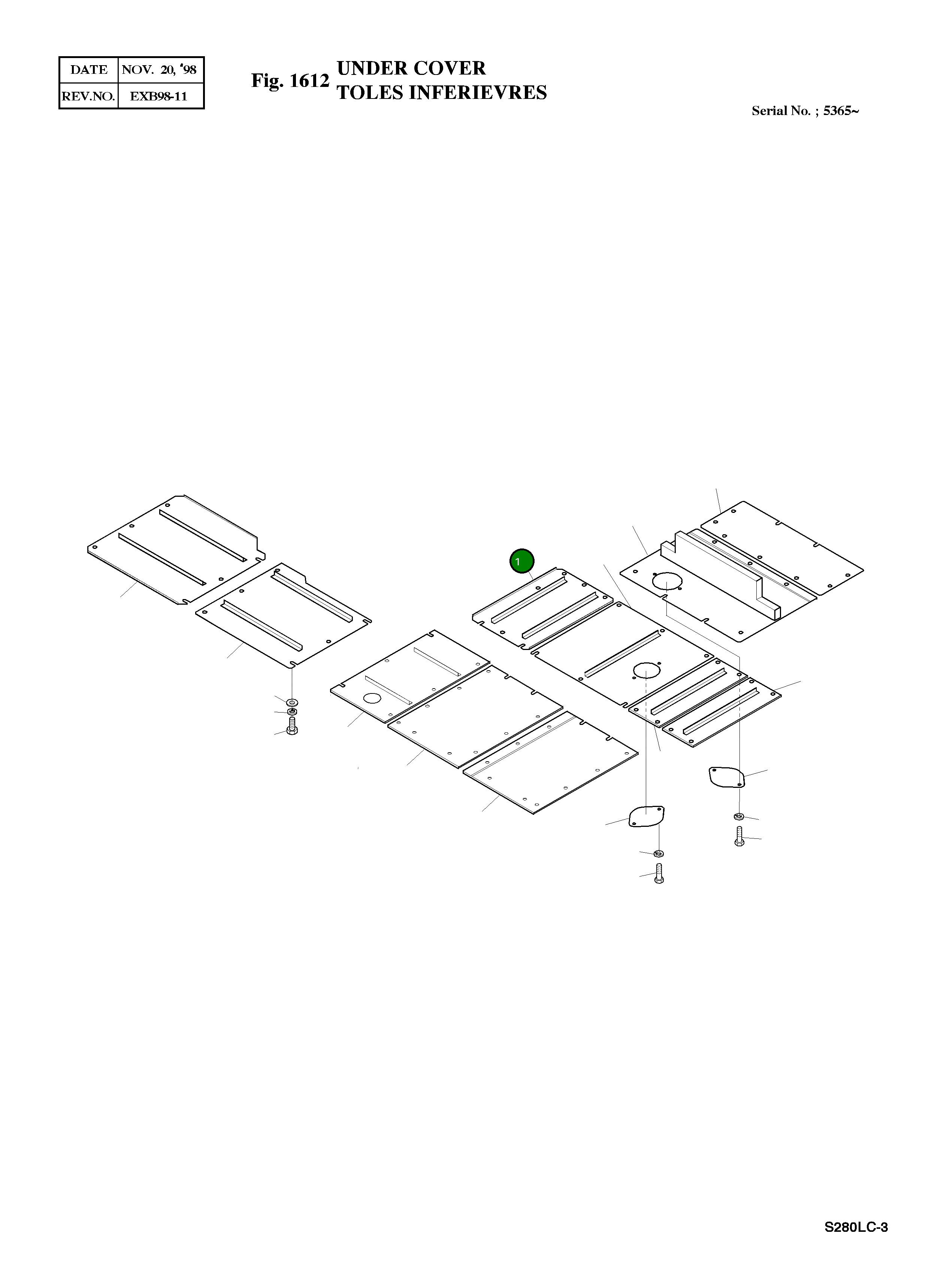 Крышка 2621-3394A Komatsu