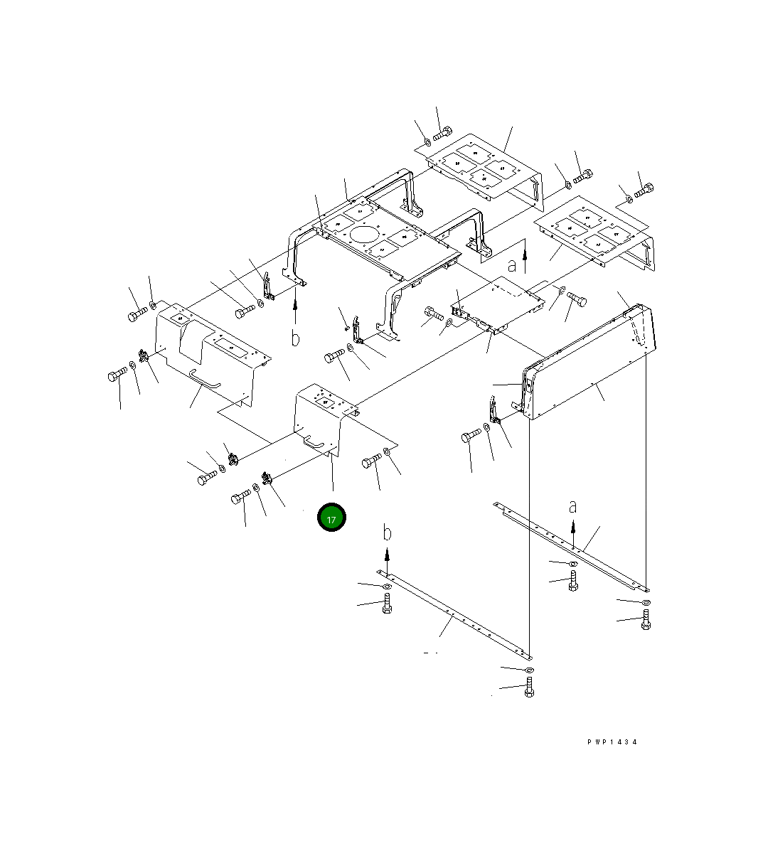 Крышка 209-53-12530  Komatsu