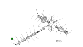 Кольцо уплотнительное (O-Ring) 001.05.3158 Komatsu