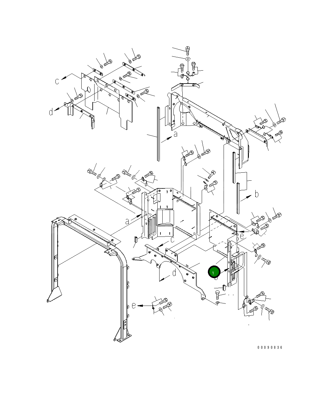 Крышка 421-54-45540 Komatsu