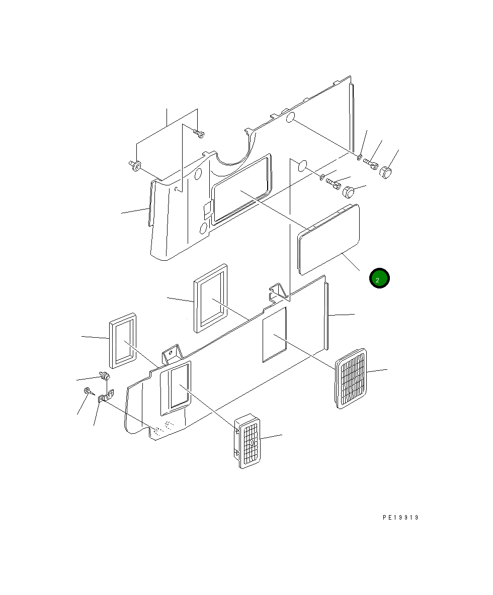 Крышка 20Y-54-36771 Komatsu