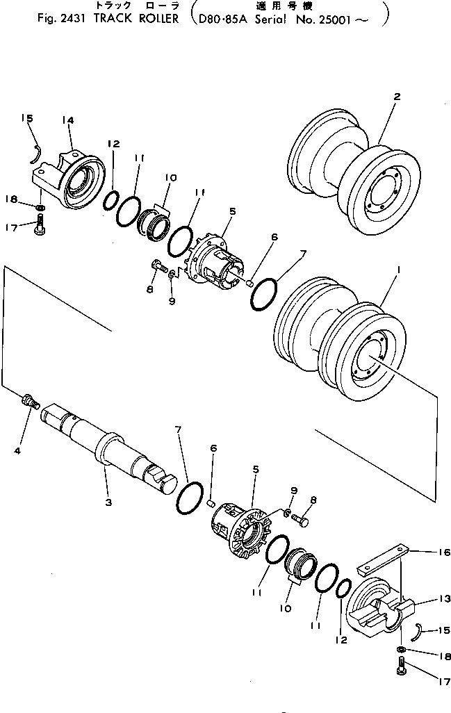 Болт 01010-51235  Komatsu