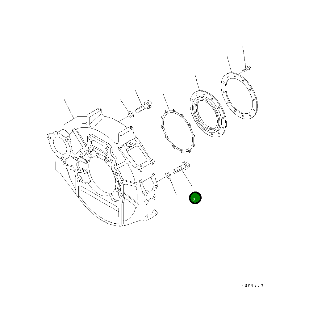 Болт CU3022148 Komatsu