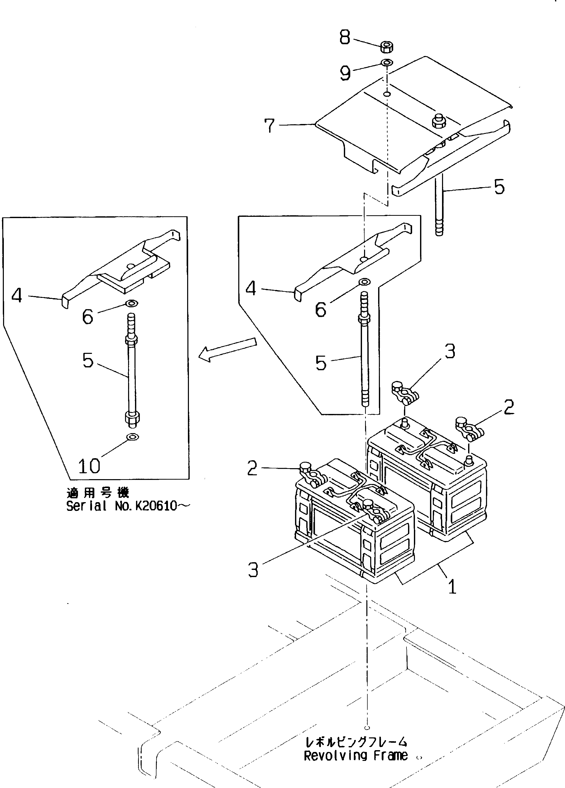 Болт 20Y-06-K1630  Komatsu