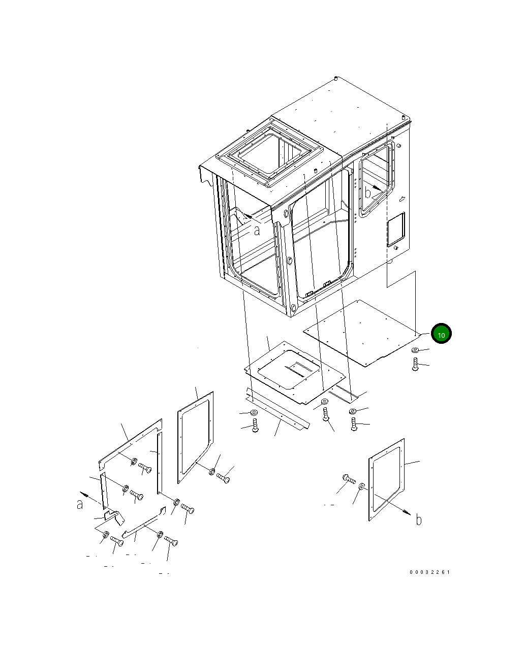 Крышка 207-54-89360 Komatsu