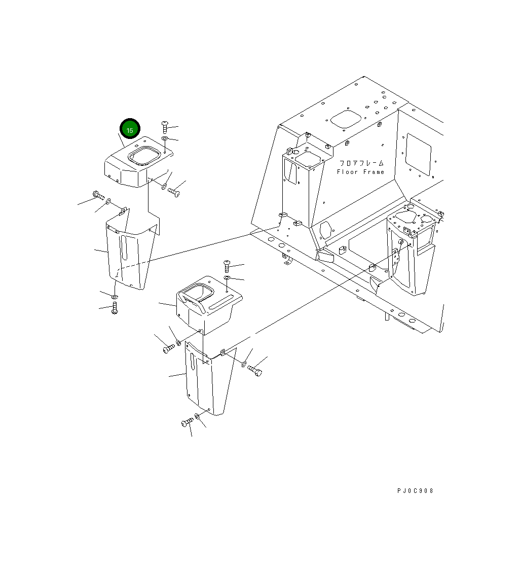 Крышка 11Y-43-12151 Komatsu