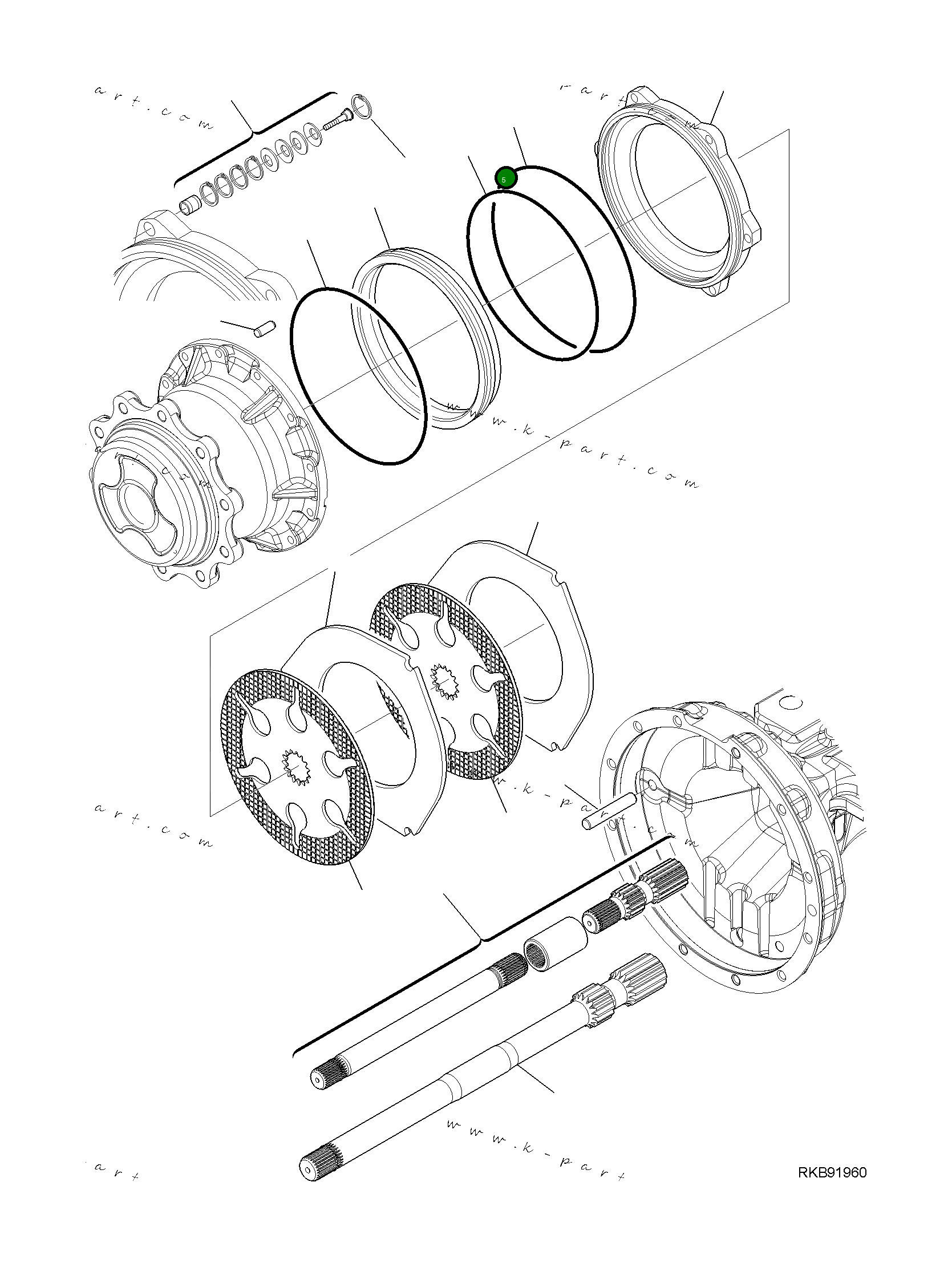 Кольцо уплотнительное (O-Ring) CA0142207 Komatsu