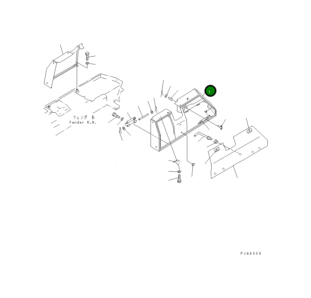 Крышка 14X-54-24110 Komatsu