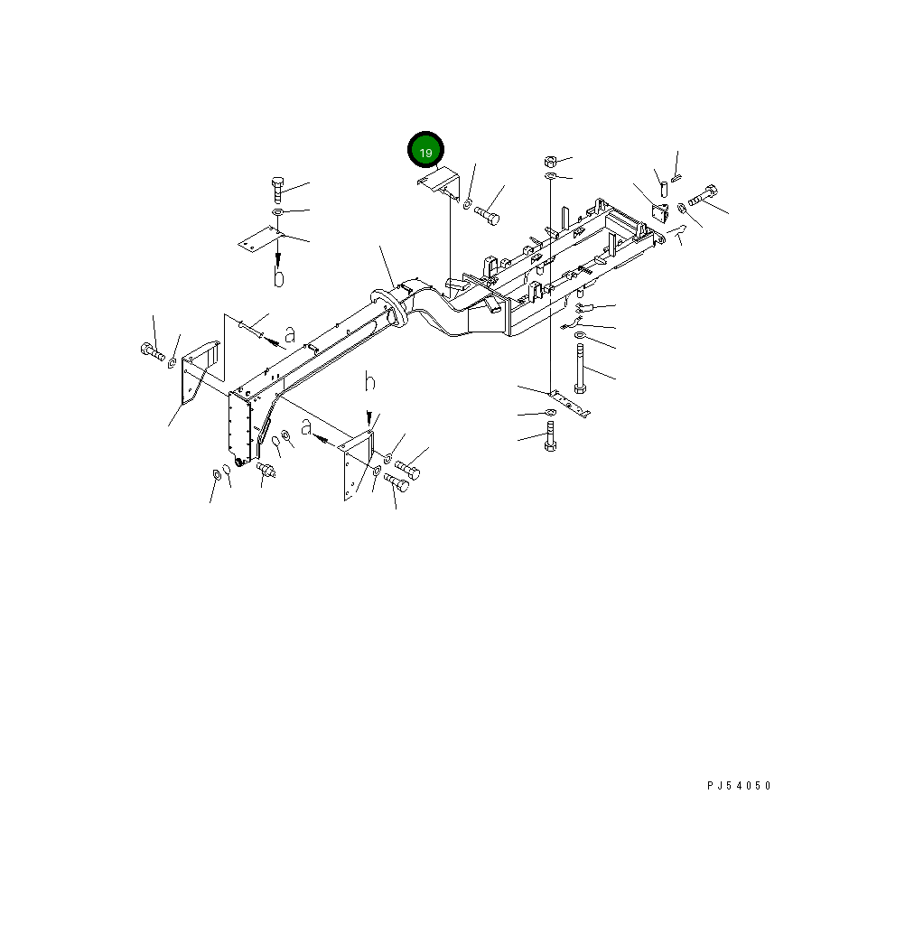 Крышка 23B-60-16710  Komatsu