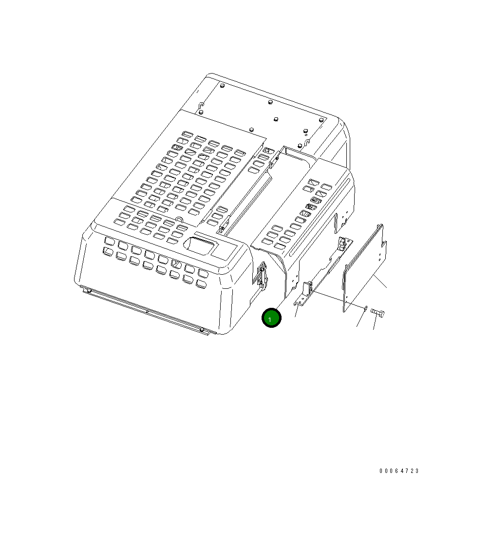 Крышка 208-54-A1420 Komatsu