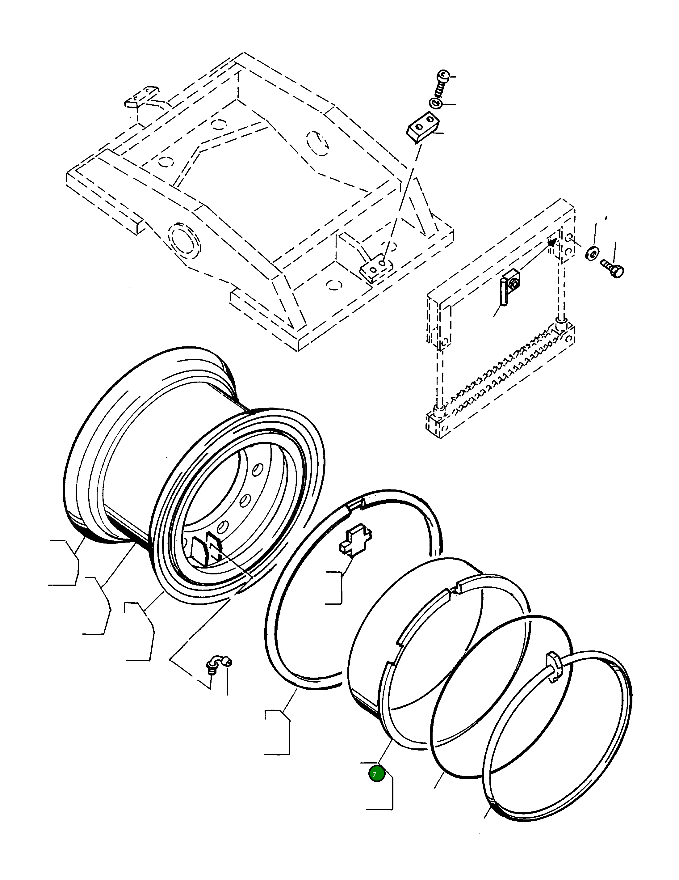 Кольцо 4909925M1 Komatsu