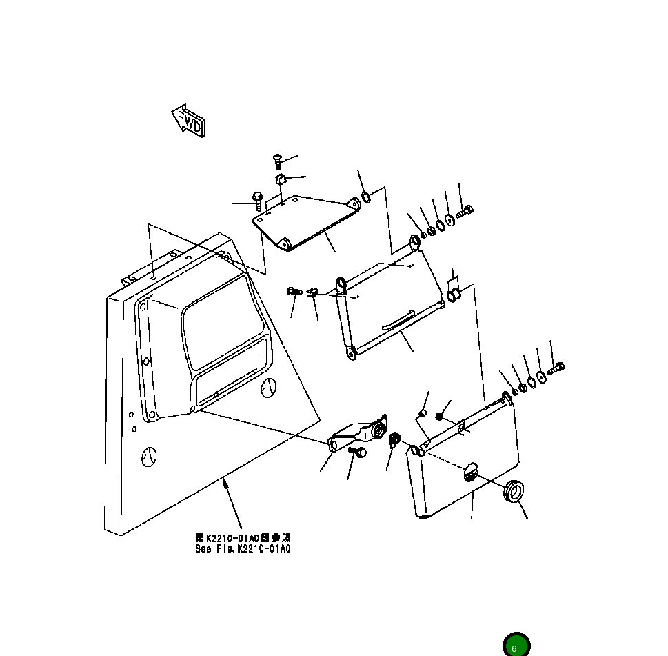 Крышка 134-54-69170 Komatsu