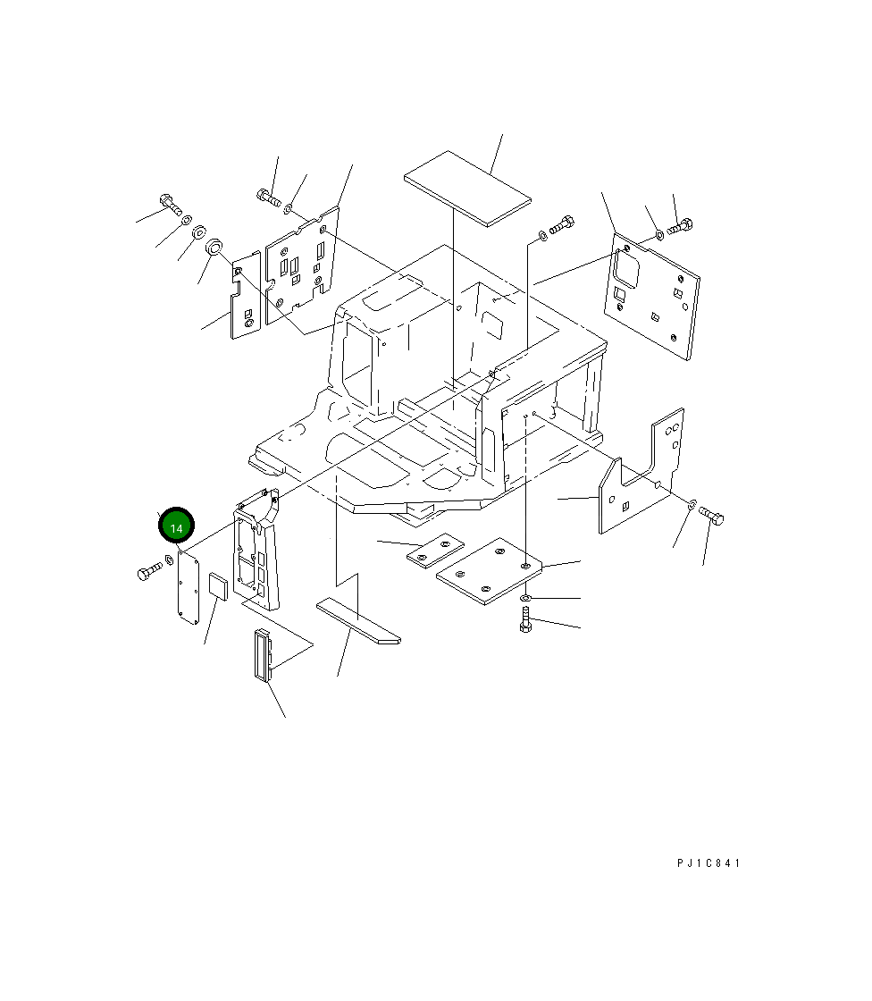 Крышка 154-43-43290 Komatsu