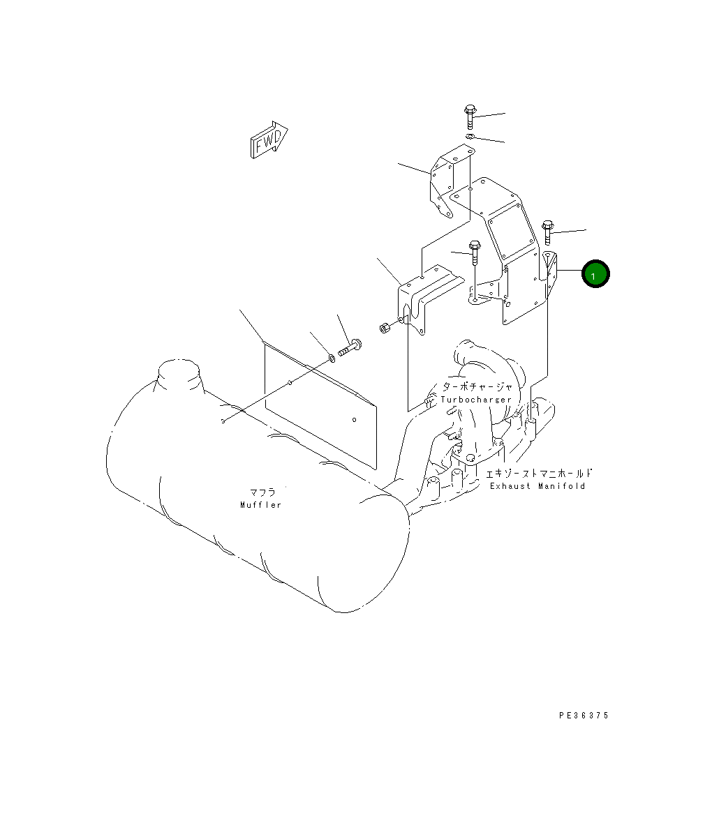 Крышка 6207-81-8811  Komatsu