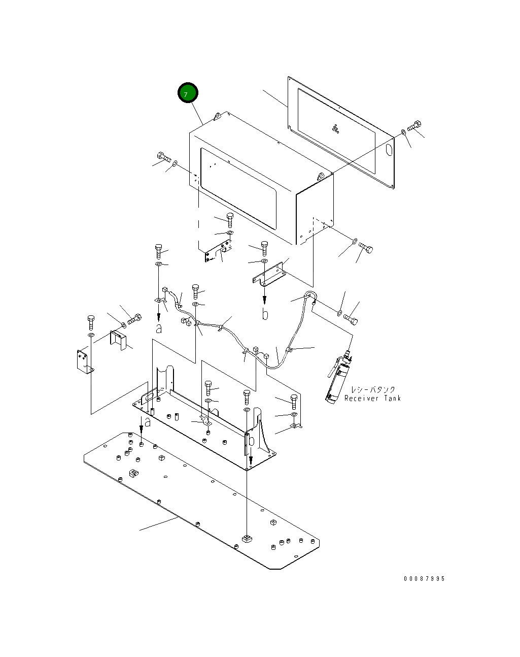 Крышка 235-809-6121 Komatsu