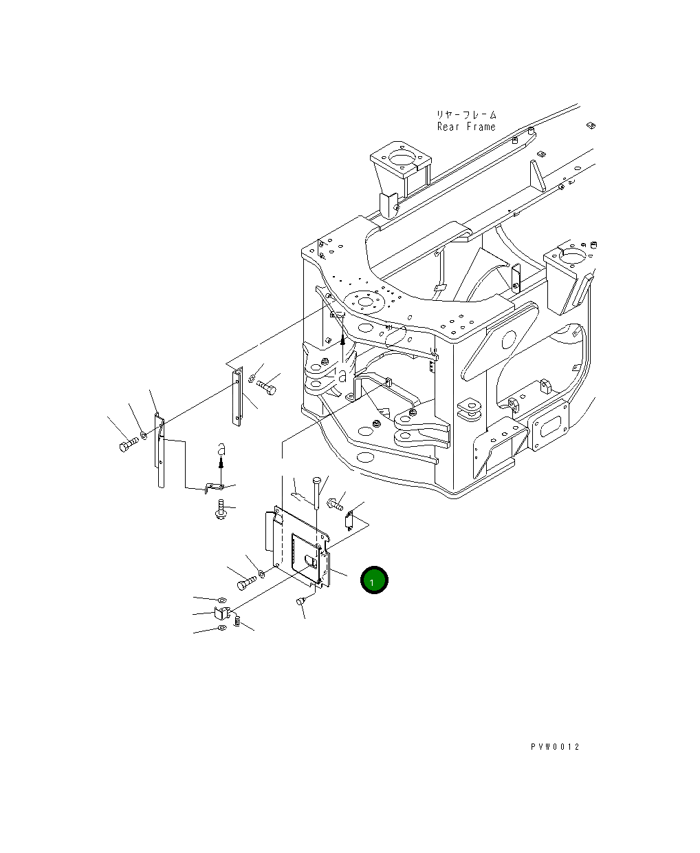 Крышка 421-46-24972 Komatsu