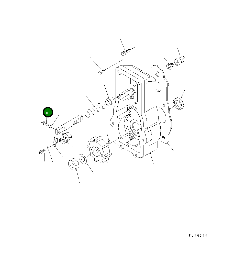 Болт DK159564-4300 Komatsu
