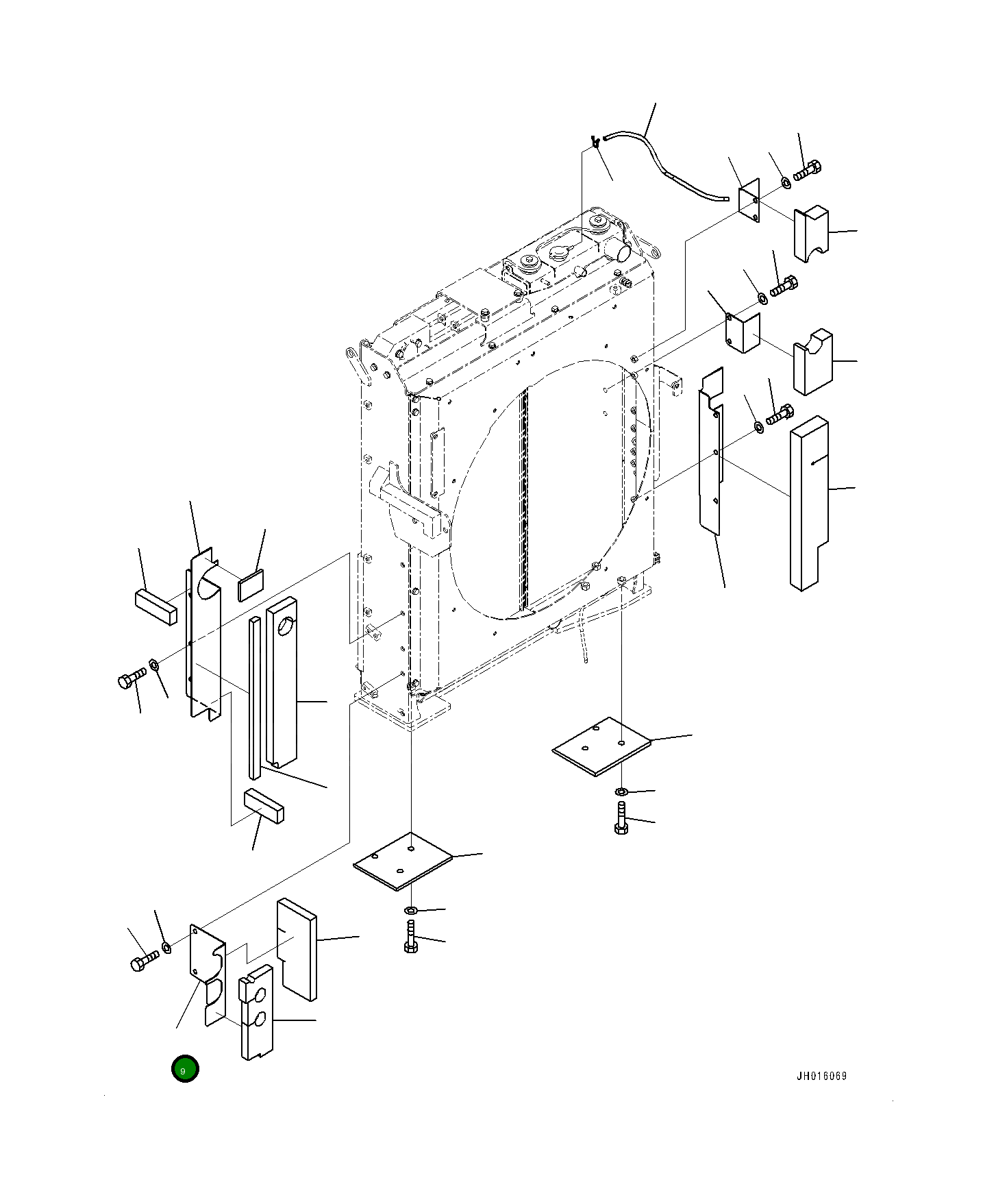 Крышка 208-03-76730 Komatsu
